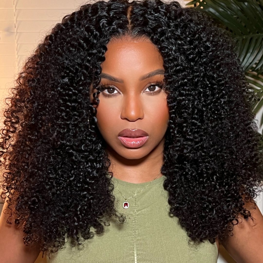 TianaHair Kinky Curly 6x4 Transparent/HD Lace Wear Go Pre-everything Glueless Wig.