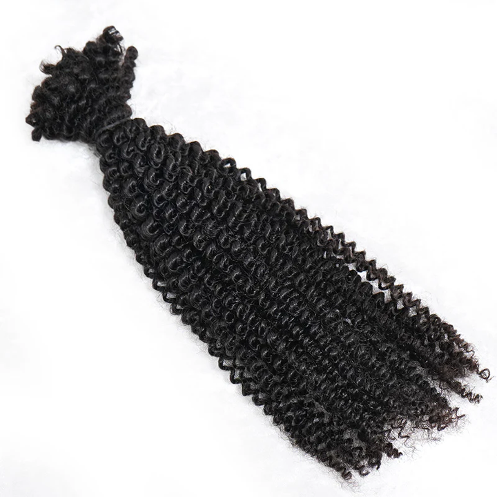 Perruque longue bouclée crépue sans colle sans dentelle 100 % cheveux humains