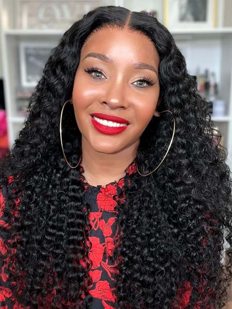 TianaHair Wear Go Water Wave 9x6 Transparent/HD Lace Pre-Bleached Tiny Knots Pre-Cut Glueless Wig.