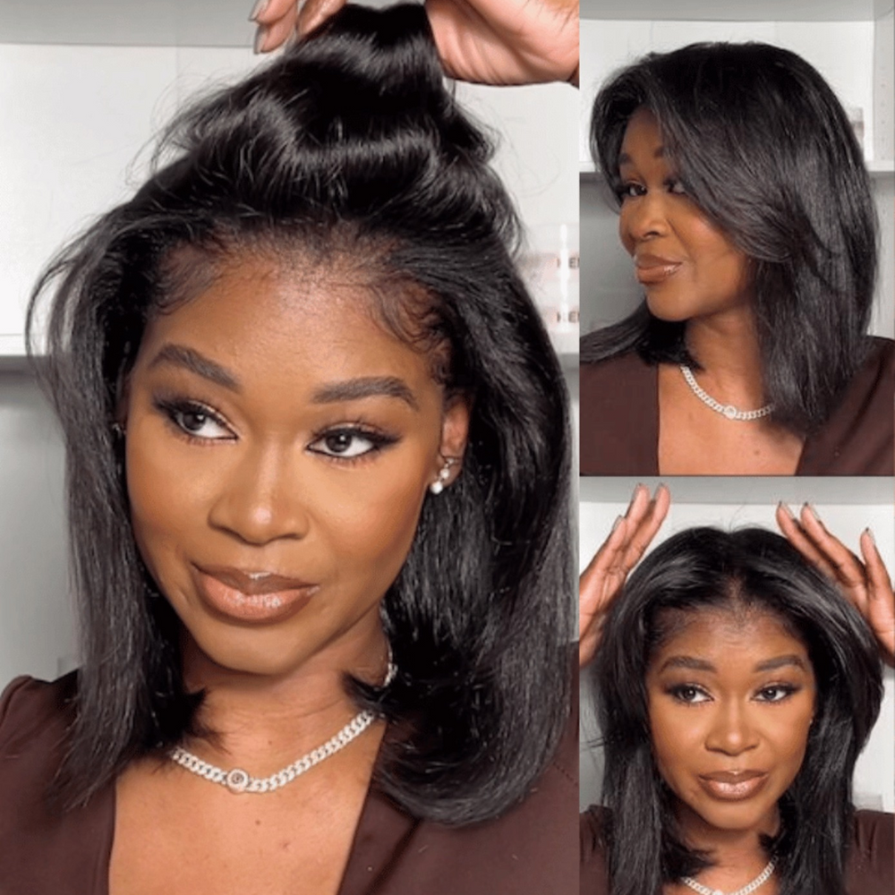 TianaHair Kinky Straight 6x4 Transparent/HD Lace Wear Go Glueless Pre-everything Wig.