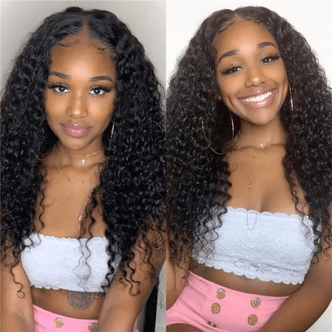 TianaHair Wear Go Deep Wave 9x6 Transparent/HD Lace Pre-Bleached Tiny Knots Pre-Cut Glueless Wig.