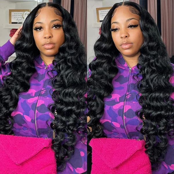 TianaHair Loose Deep 6x4 Wear Go Glueless Transparent/HD Lace Wig With Pre Bleached Tiny Knots.