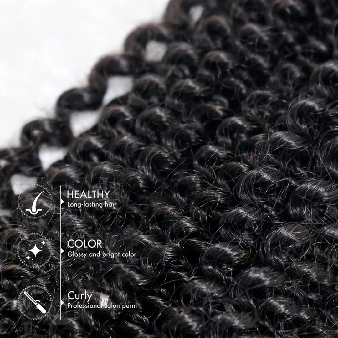 Kinky Curly Glueless No Lace Stirnband Lange Perücke 100 % Echthaar