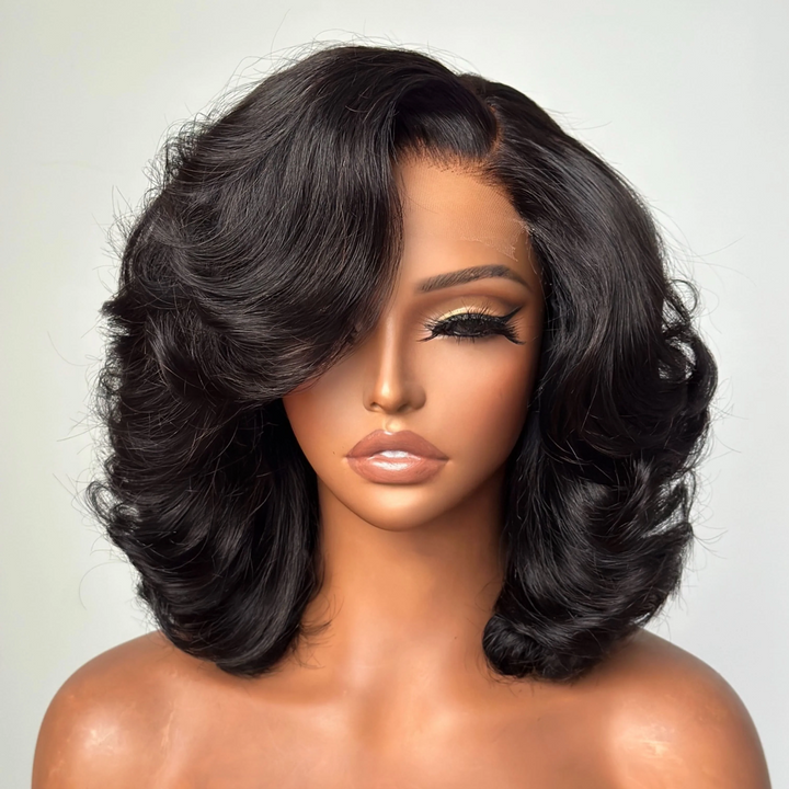 Afro Kinky Curly 6x4 Pre-Everything &amp; Transparent Lace Wear Go Glueless Perücke 