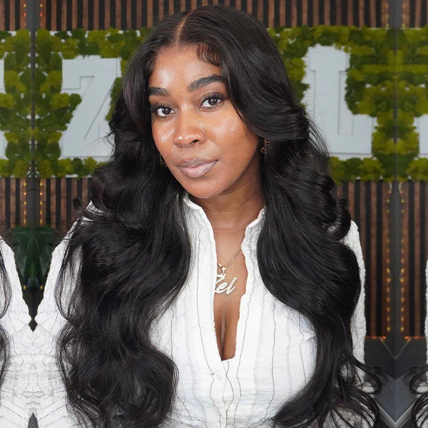 TianaHair Wear Go Body Wave 9x6 Transparent/HD Lace Pre-Bleached Tiny Knots Pre-Cut Glueless Wig.