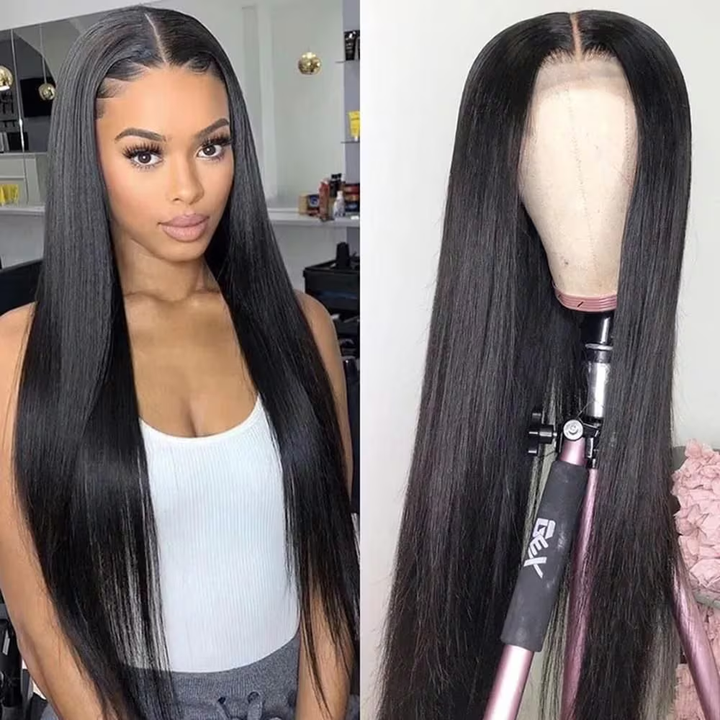 【Clearance Sale】13x4 Frontal HD Lace Silky Straight Wig 100% Human Hair TianaHair