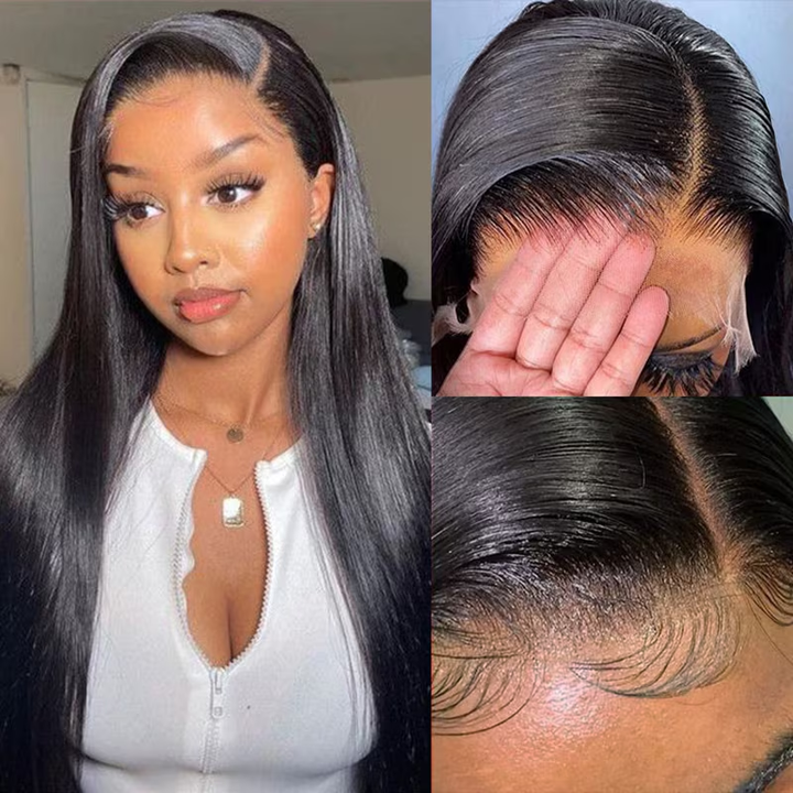 【Clearance Sale】13x4 Frontal HD Lace Silky Straight Wig 100% Human Hair TianaHair