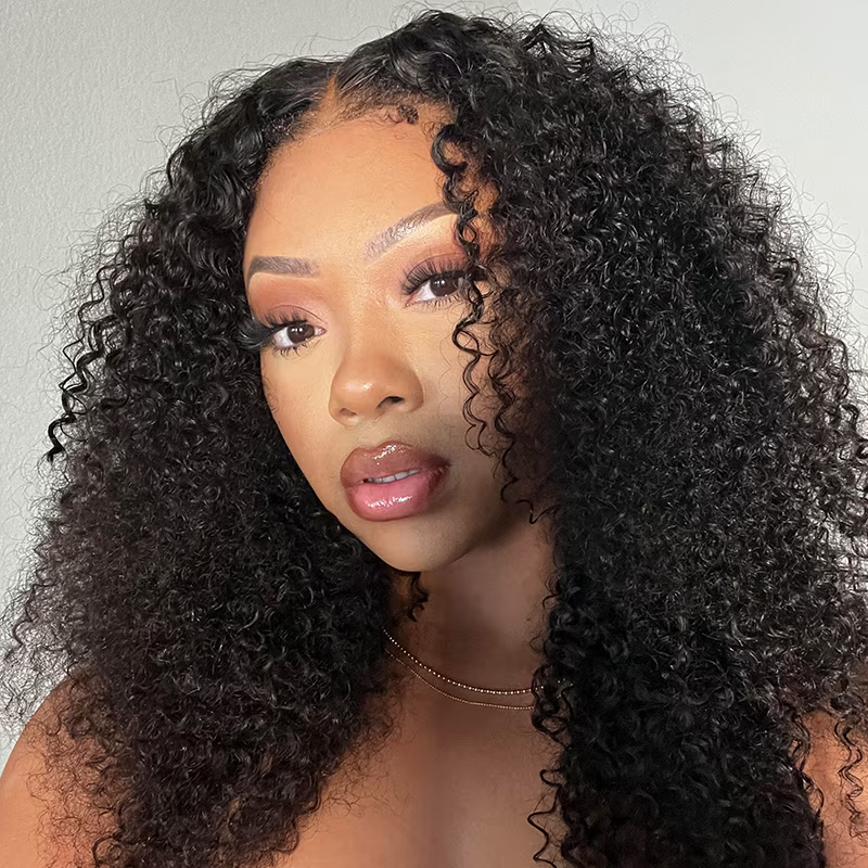 【Clearance Sale】13x4 Frontal Lace 4C Edge Kinky Curly Wig 100% Human Hair TianaHair