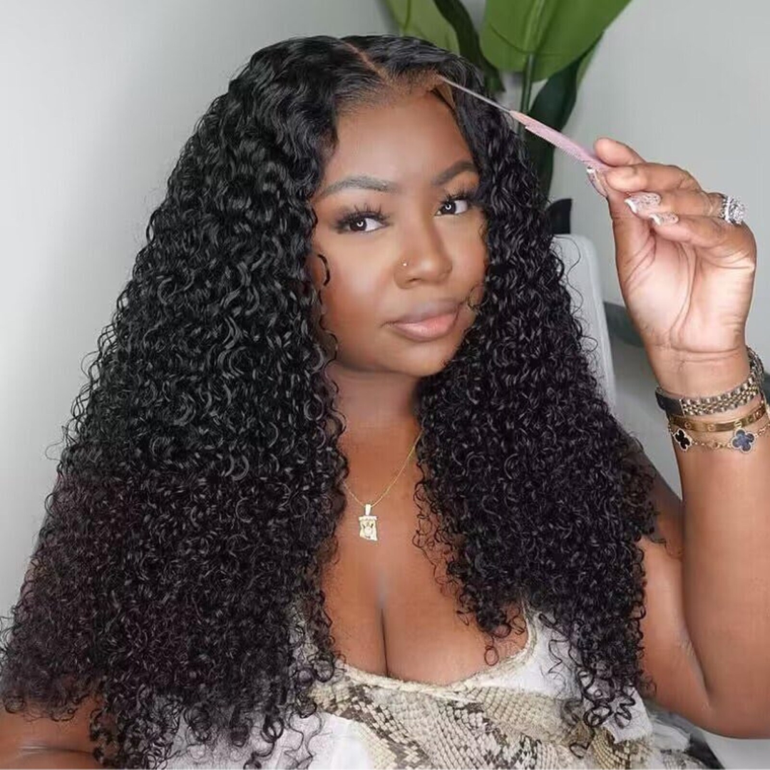 【Clearance Sale】13x4 Frontal Lace Kinky Curly Wig 100% Human Hair TianaHair