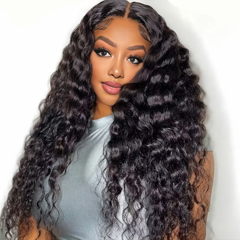 【Clearance Sale】13x4Frontal HD Lace Deep Wave Wig 100% Human Hair TianaHair