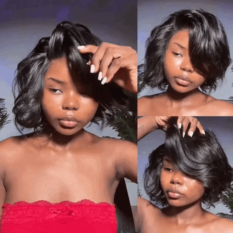4x4/7x5 Lace Vintage Blowout Straight Glueless Wig 100% Human Hair