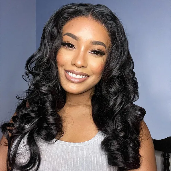 TianaHair Wear Go Ocean Wave 9x6 Transparent/HD LacePre-Bleached Tiny Knots Pre-Cut HD Lace Glueless Wig.