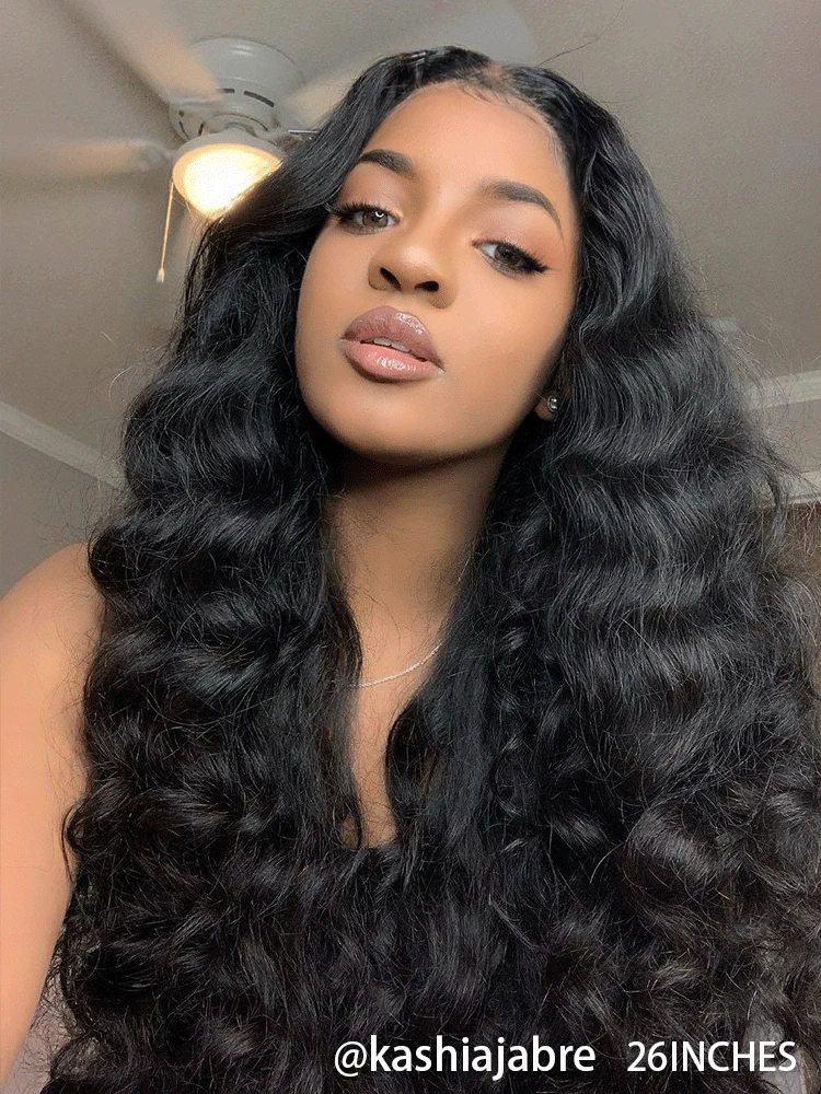 TianaHair Wear Go Loose Deep 9x6 Transparent/HD Lace Pre-Bleached Tiny Knots Pre-Cut Glueless Wig.