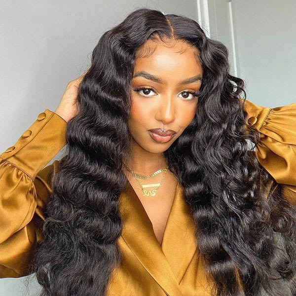 TianaHair Loose Deep 6x4 Wear Go Glueless Transparent/HD Lace Wig With Pre Bleached Tiny Knots.