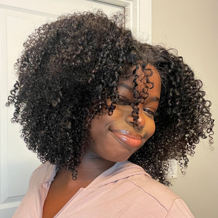 Afro Kinky Curly 6x4 Pre-Everything & Transparent/HD Lace Wear Go Glueless Wig