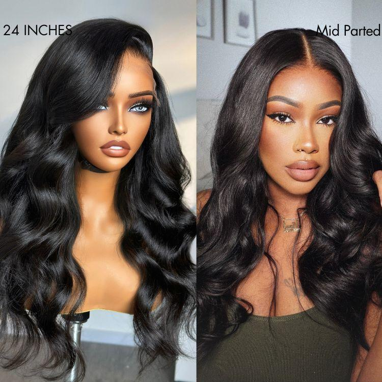 Loose Body Wave 6x4 Lace Waer Go Glueless Pre Plucked & Bleached Ready to Go