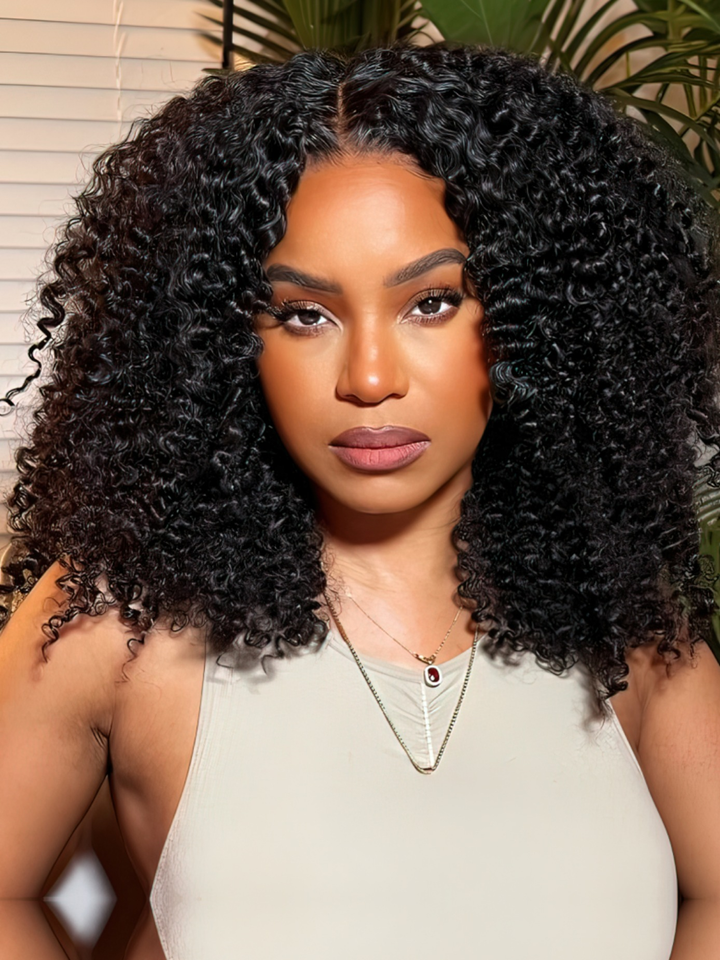 13x4 Pre-Max Pre-Cut HD Lace Front Afro Curly Pre-Everything BoB Wig