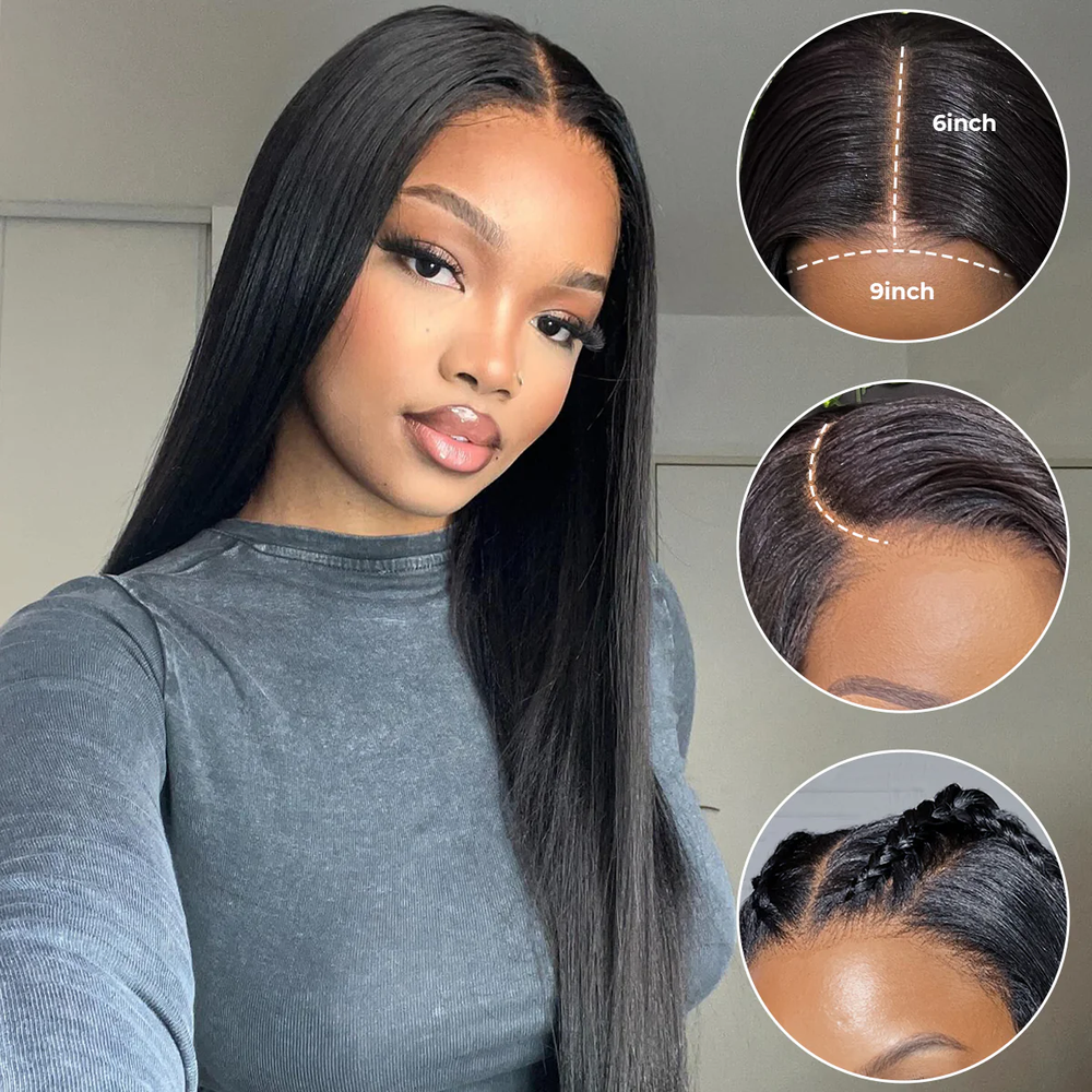 TianaHair Wear Go Kinky Straight 9x6 Transparent/HD Lace Pre-everything Glueless Wig.