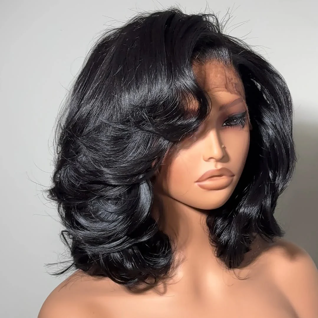 Afro Kinky Curly 6x4 Pre-Everything &amp; Transparent Lace Wear Go Glueless Perücke 