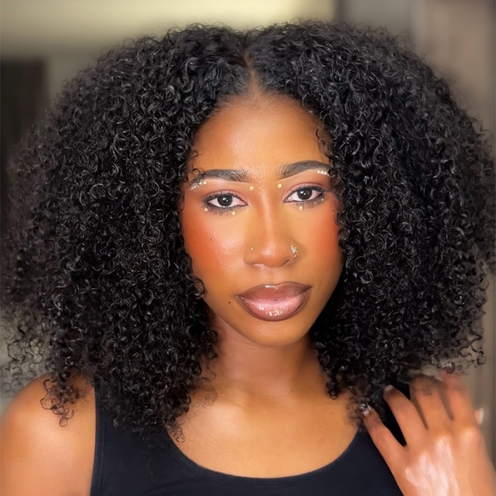 Afro Kinky Curly 6x4 Pre-Everything & Transparent/HD Lace Wear Go Glueless Wig