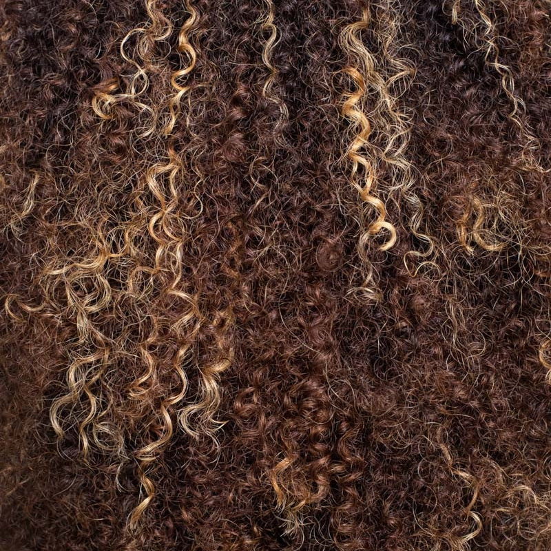 No Lace Golden Flare Afro Curly Wig with Bangs Pre-Everything Wear Go Glueless Wig