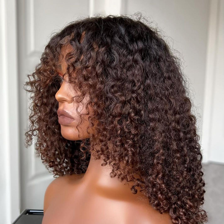 Afro Kinky Curly 6x4 Pre-Everything &amp; Transparent Lace Wear Go Glueless Perücke 