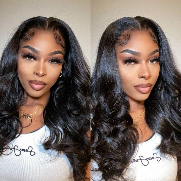 Loose Body Wave 6x4 Lace Waer Go Glueless Pre Plucked & Bleached Ready to Go