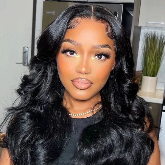 TianaHair Wear Go Ocean Wave 9x6 Transparent/HD LacePre-Bleached Tiny Knots Pre-Cut HD Lace Glueless Wig.