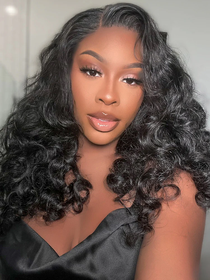 TianaHair Wear Go Ocean Wave 9x6 Transparent/HD LacePre-Bleached Tiny Knots Pre-Cut HD Lace Glueless Wig.