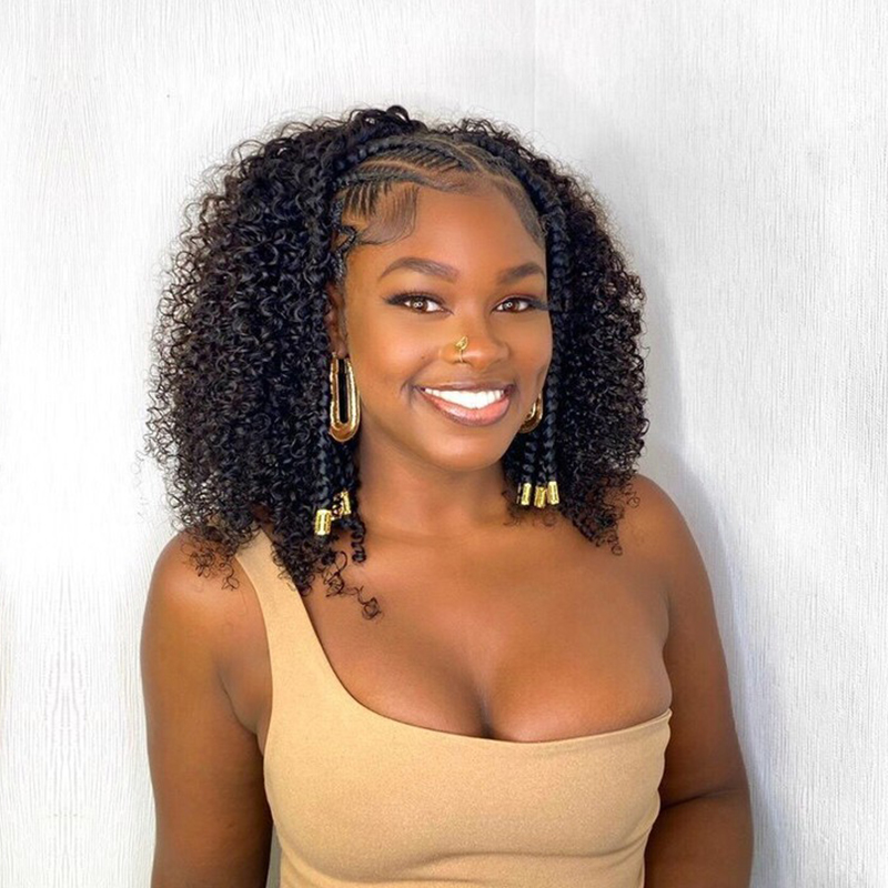 Kinky Curly Clip Ins Hair Extensions 100% Human Hair