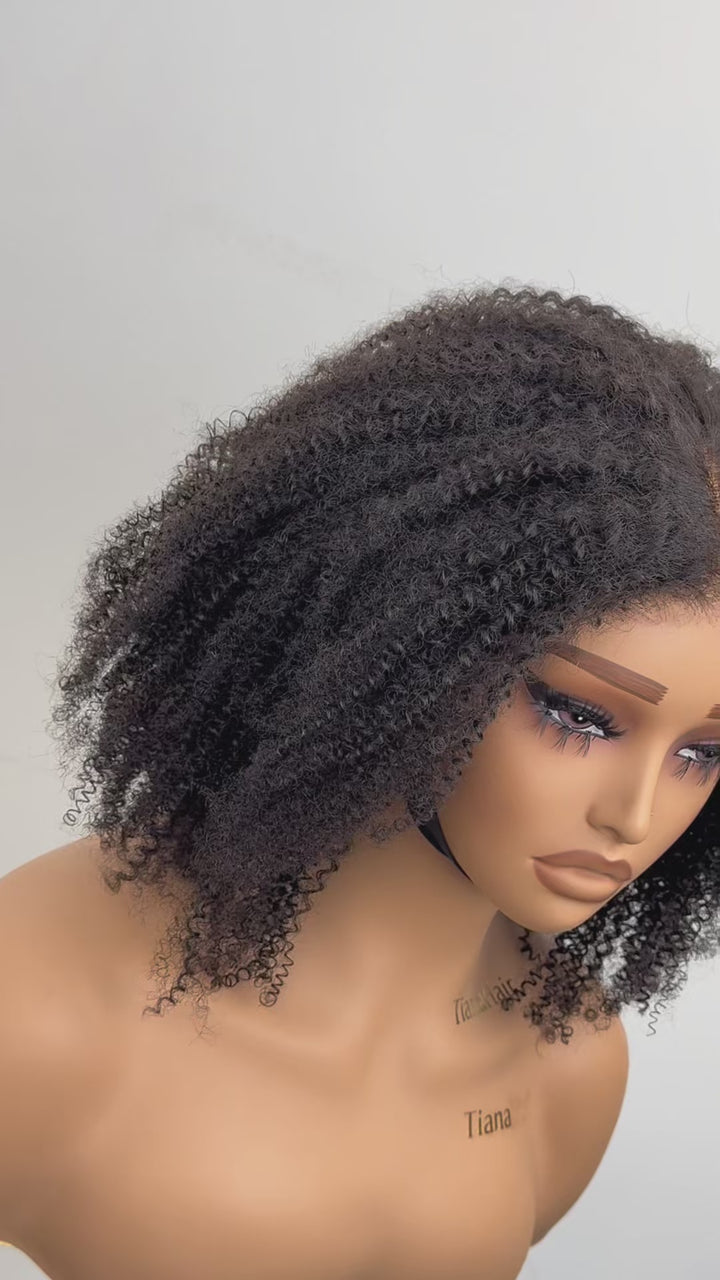 Afro Curly 6x4 Wear Go Pre-Everything Glueless Transparent/HD Lace Wig